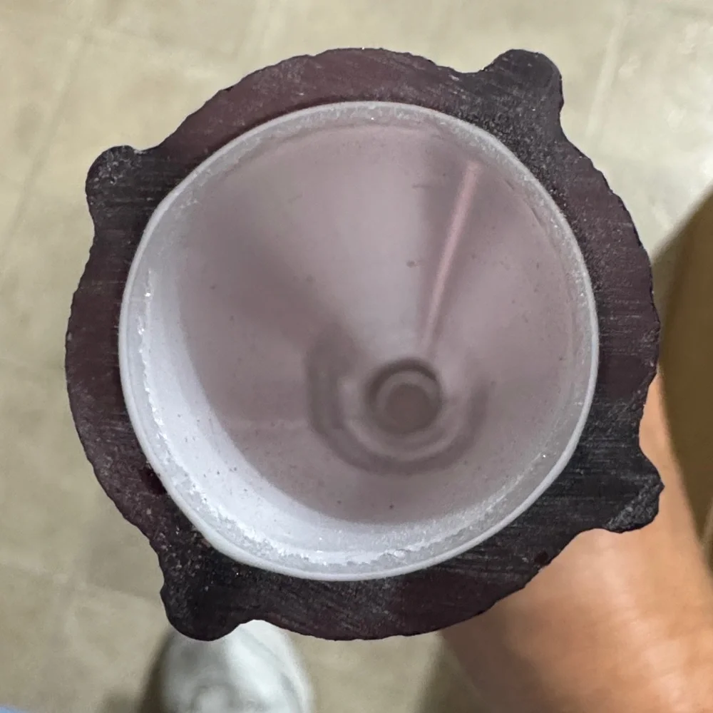 Eiffel tower vase 15.5” inch high decorative vase purple ( wine color )